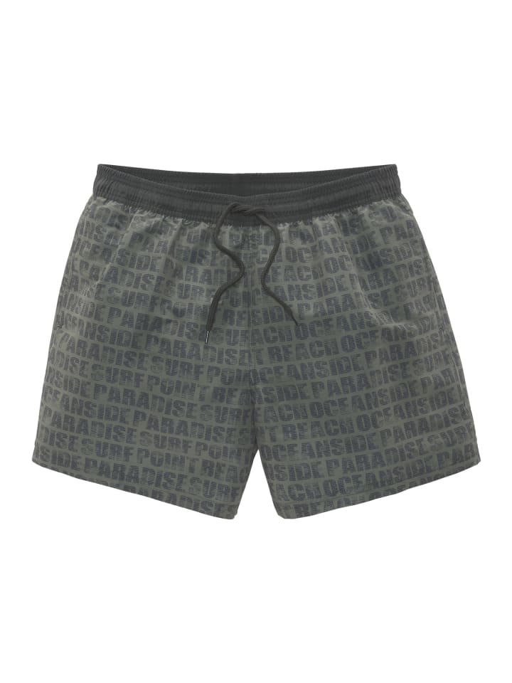 Bench Badeshorts in oliv-schwarz günstig kaufen