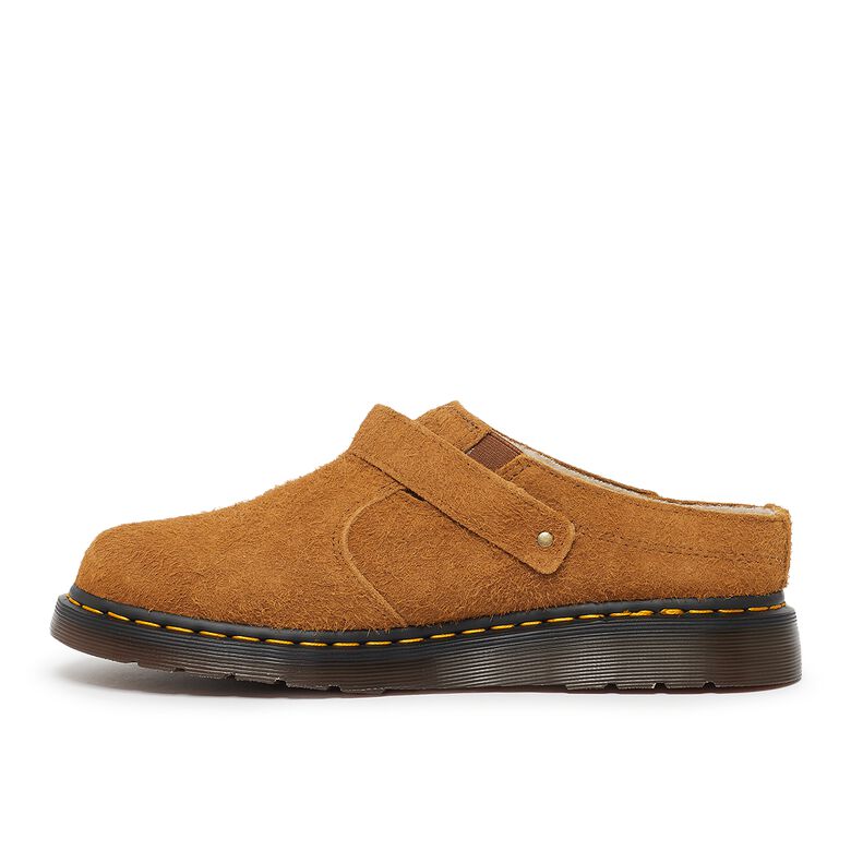 Dr. Martens Isham pecan brown long napped suede