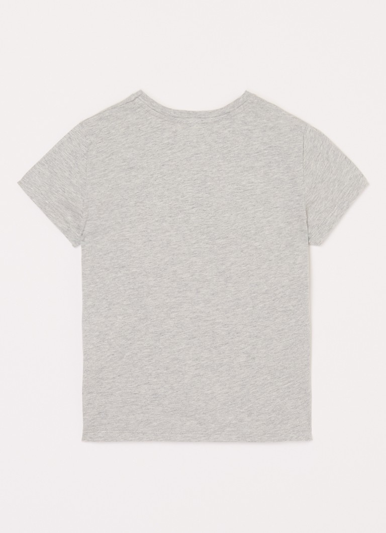 Tricou Benetton cu paiete și logo imprimat.