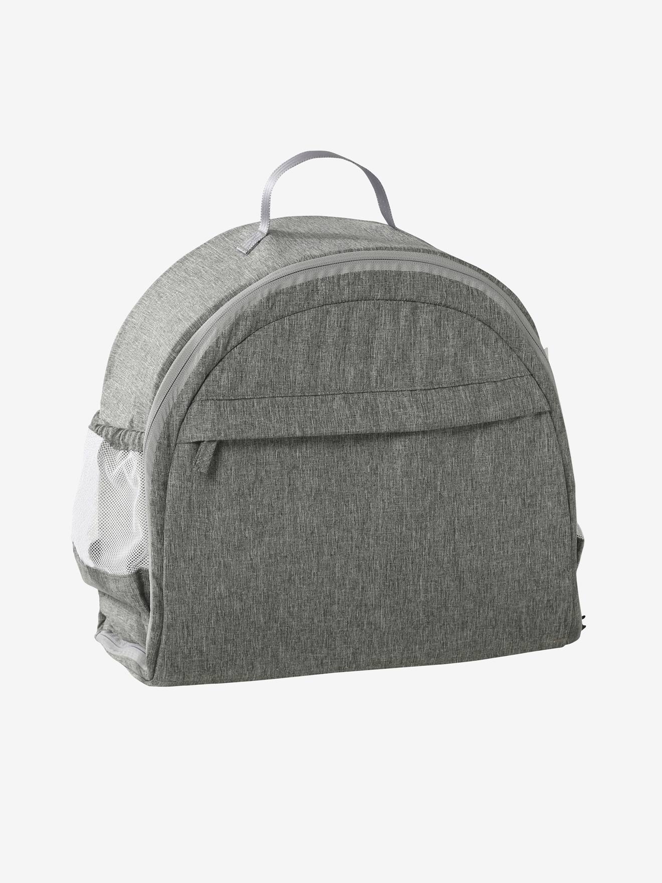 Vertbaudet Baby Tragetasche, Reisebett kompakt - grau meliert