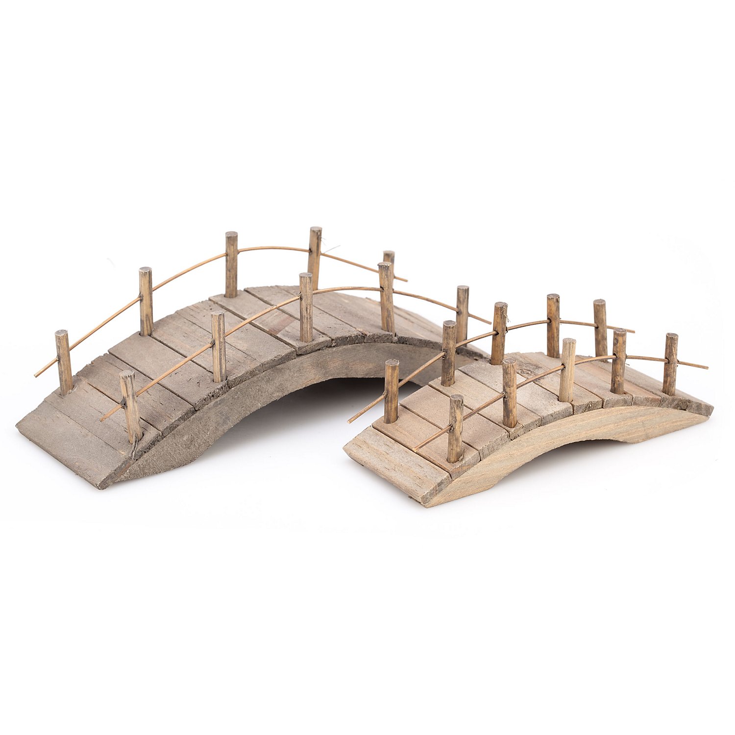 Brücken aus Holz, 11 cm und 15 cm, 2 Stück