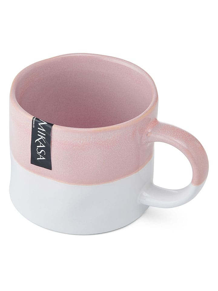 Mikasa 2er-Set: Tassen in Rosa/ Weiß - 350 ml günstig kaufen onesize