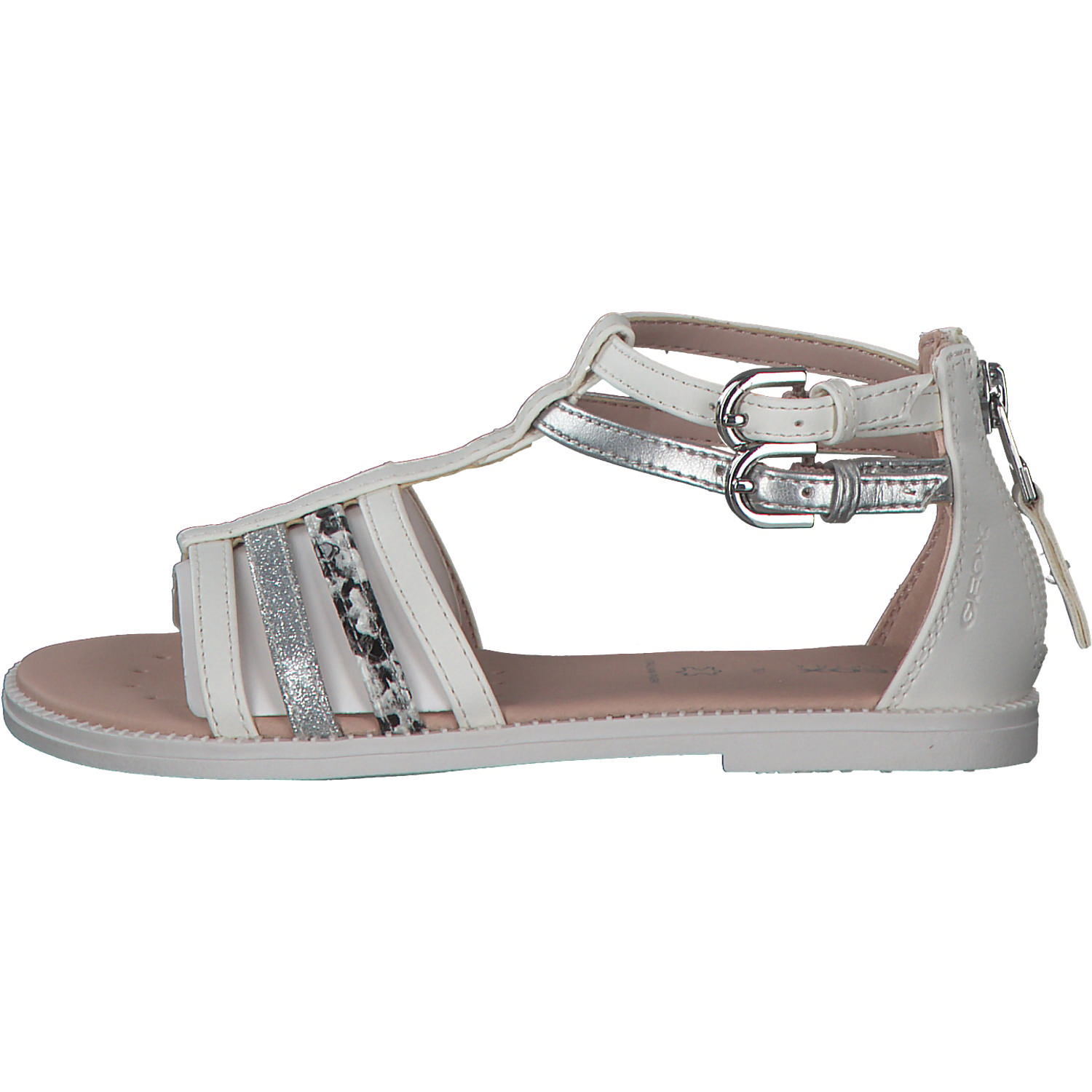 Geox J7235D, Sandalen (Kinder), Kinder, Weiß
