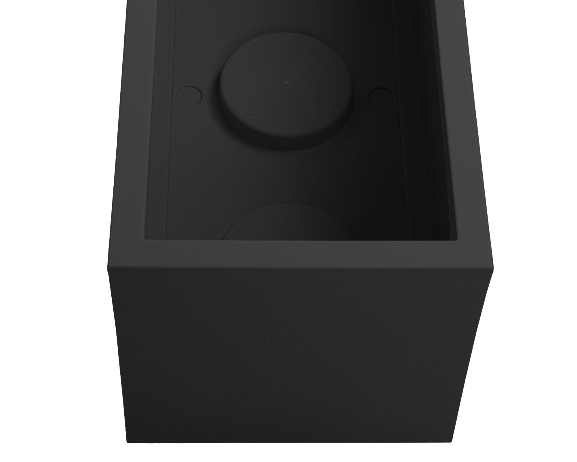 ONDIS24 Blumenkasten Vulkan 57L Gestein/Basalt Optik mit Wasserspeicher Pflanzenkasten, 79.5 x 29.5 x 29.5 (H) cm