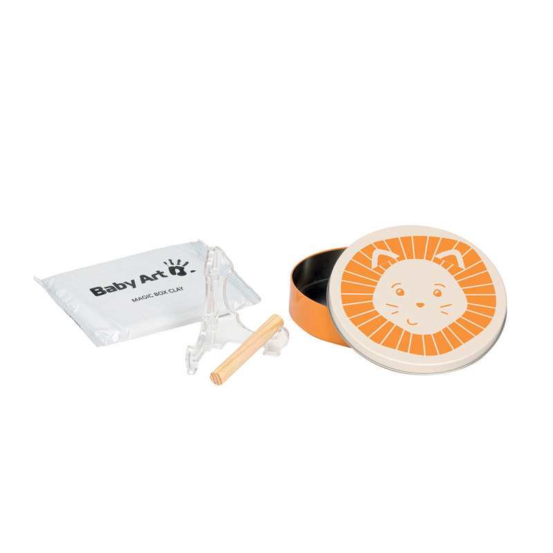 Boite ronde empreinte Baby Art Lion