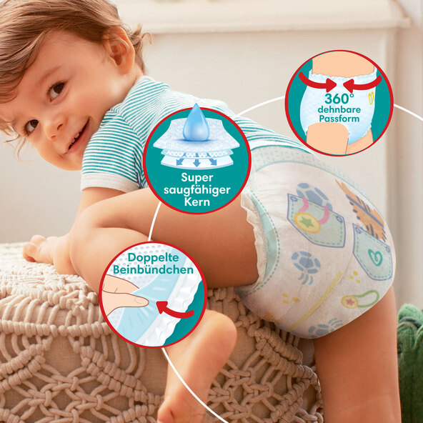 Baby Dry Pants, Gr. 8 Extra Large, Maxi Pack, 2er Set