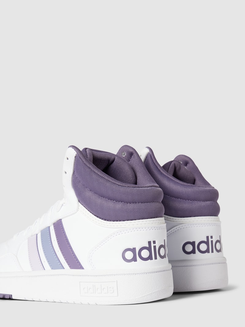 High Top Sneaker mit Label-Print in hellblau