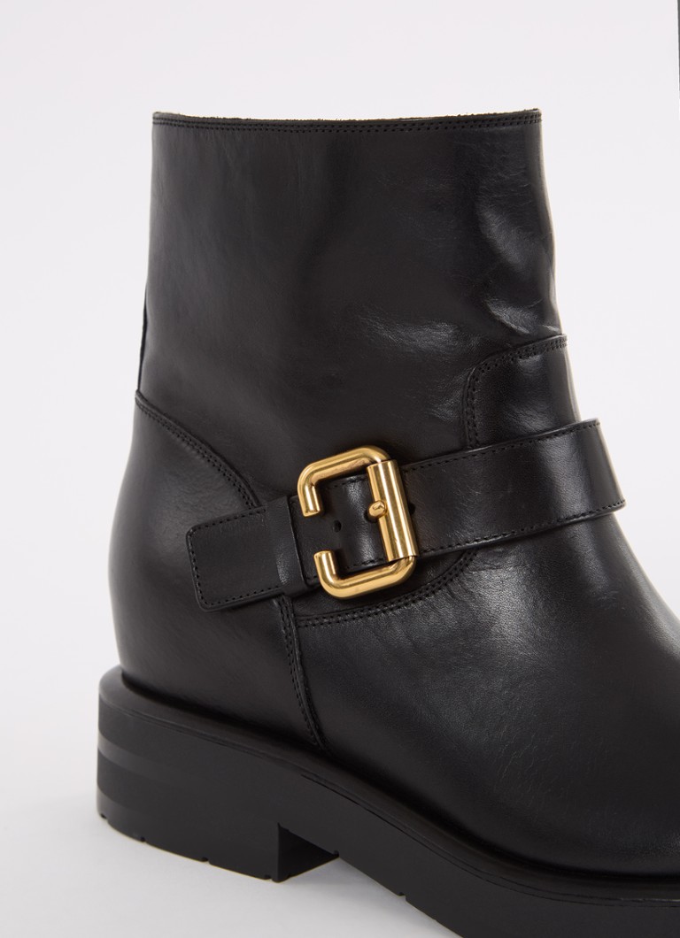 Chloé  Coddington enkellaarsje van leer