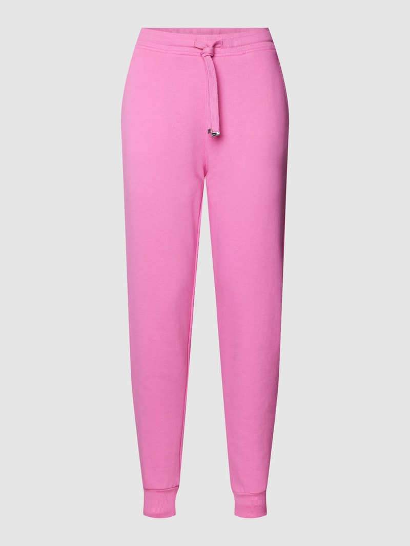 Sweatpants mit elastischem Bund und Tunnelzug in pink