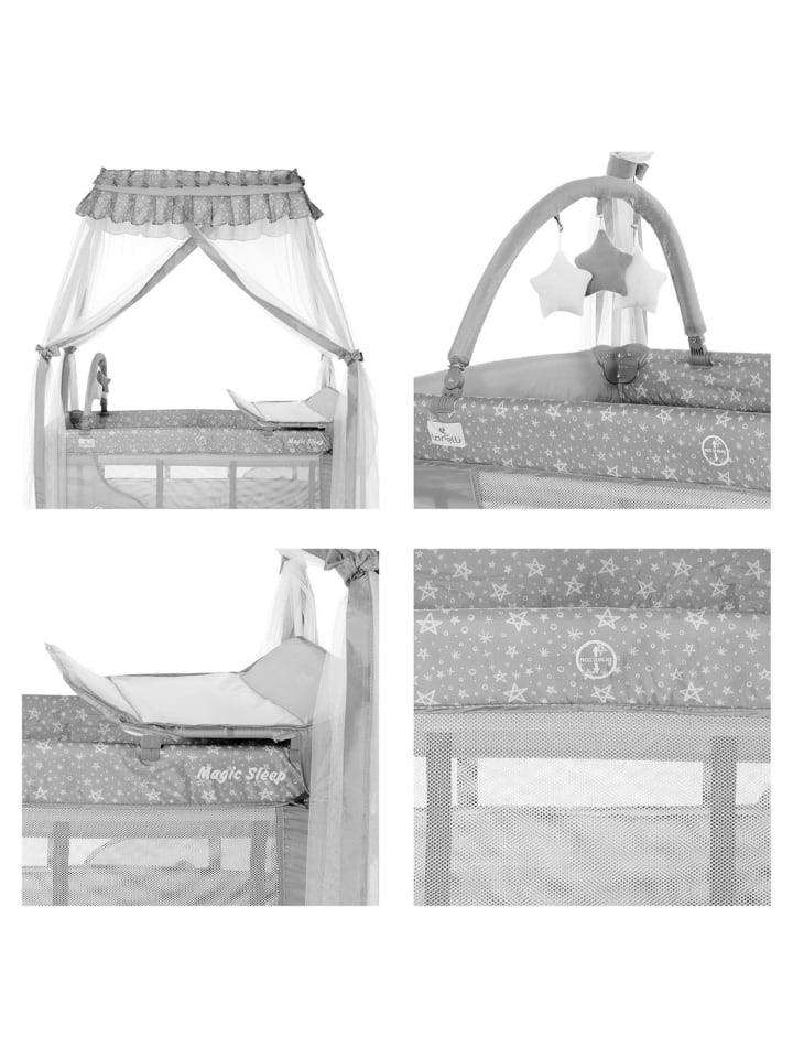 Lorelli Reisebett, Laufstall Magic Sleep in grau günstig kaufen 60x120 cm