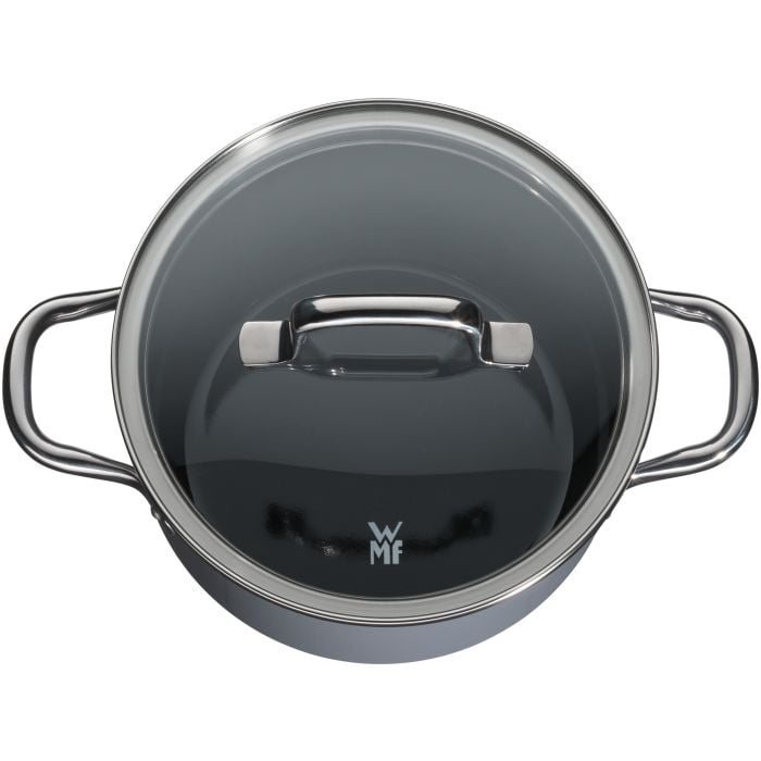 WMF Fusiontec Essential Kochtopf mit Deckel, 16cm Calm Grey