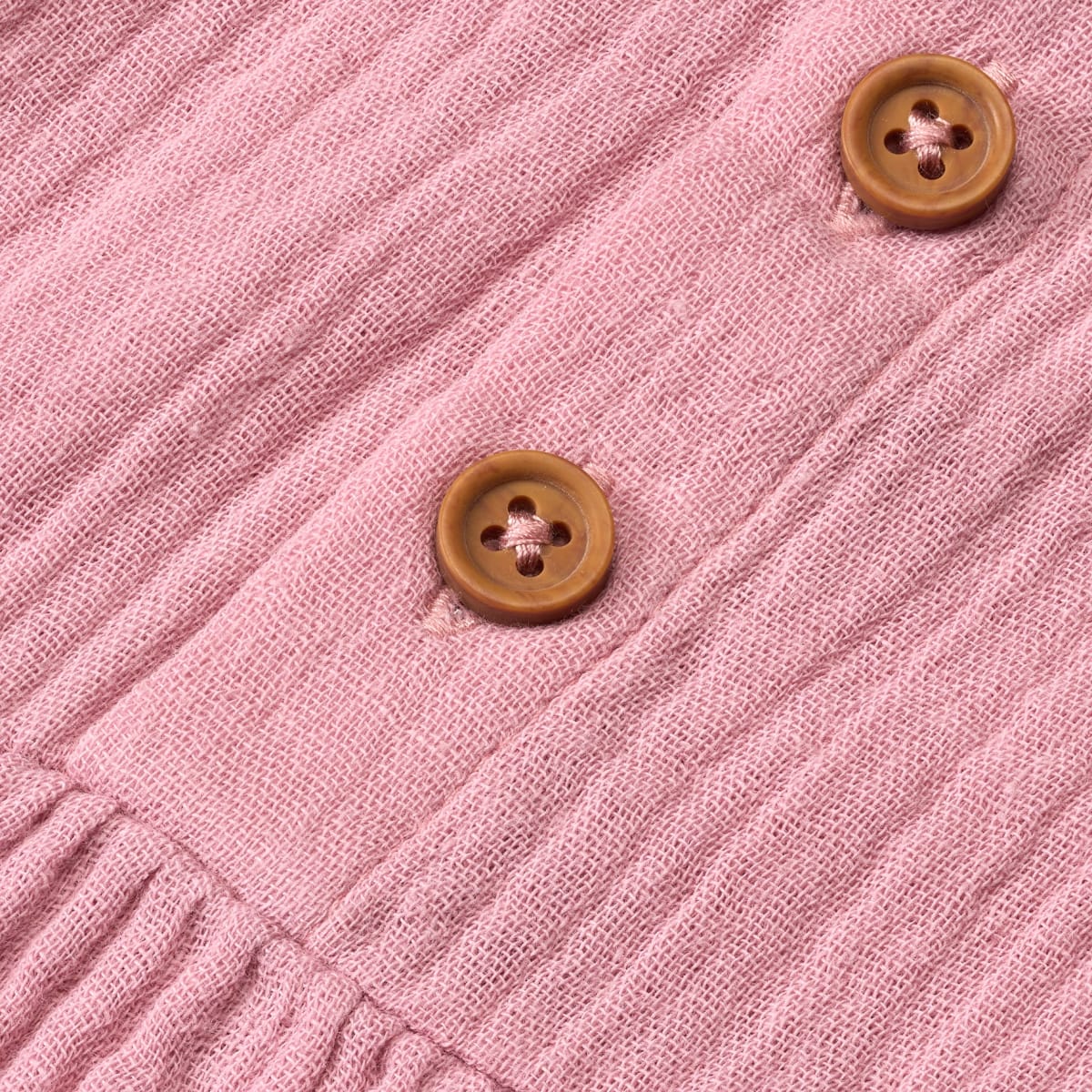 Langarmshirt aus Musselin, rosa, Gr. 104, 1 St