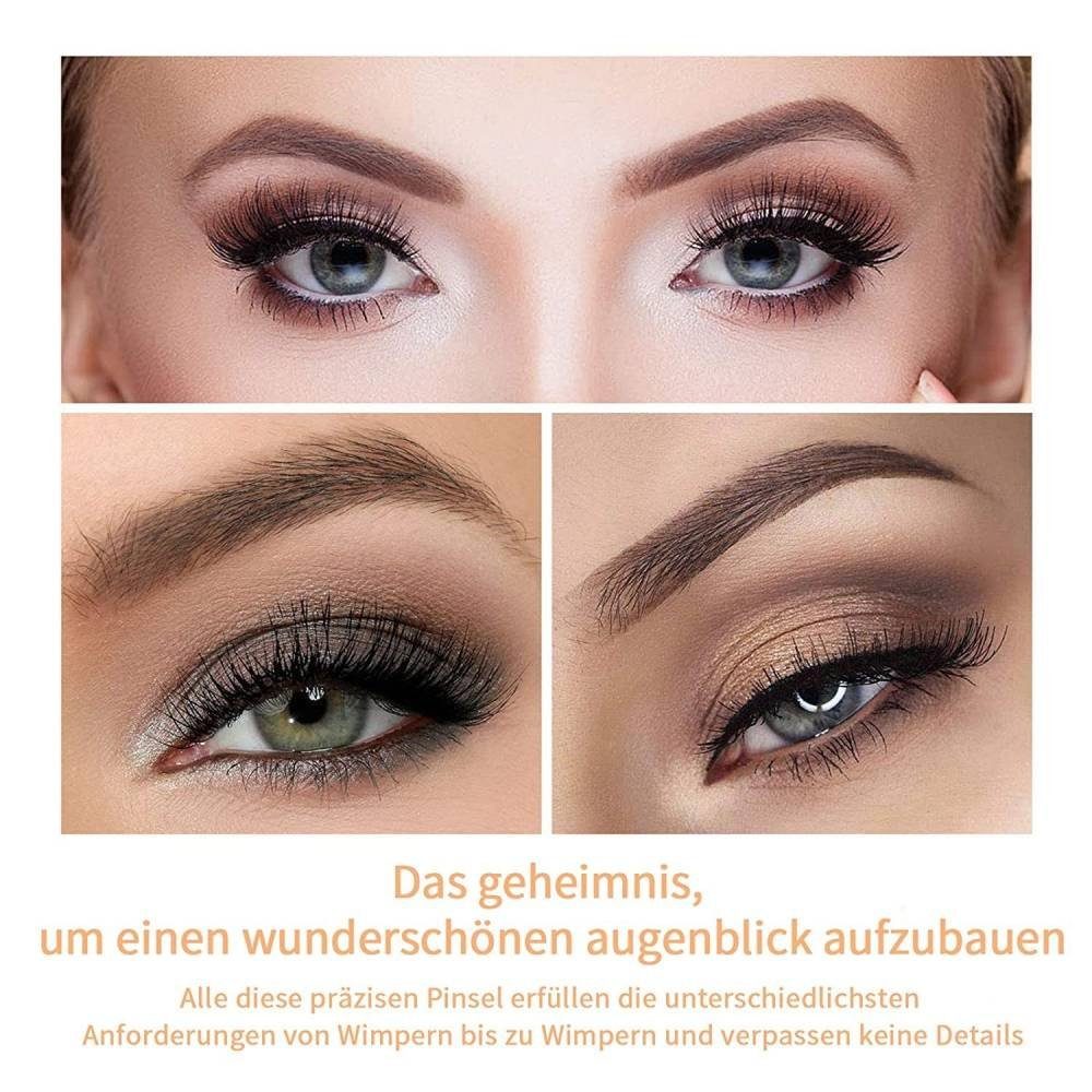 Blusmart Kosmetikpinsel-Set Werkzeugset für Make-up-Pinsel, 25 tlg., Für Lidschatten Augenbraue Make-Up-Tool