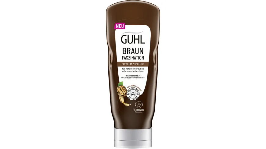 GUHL BRAUN FASZINATION Farbglanz Spülung für natürlich braunes oder coloriertes Haar 200ml 200 ml