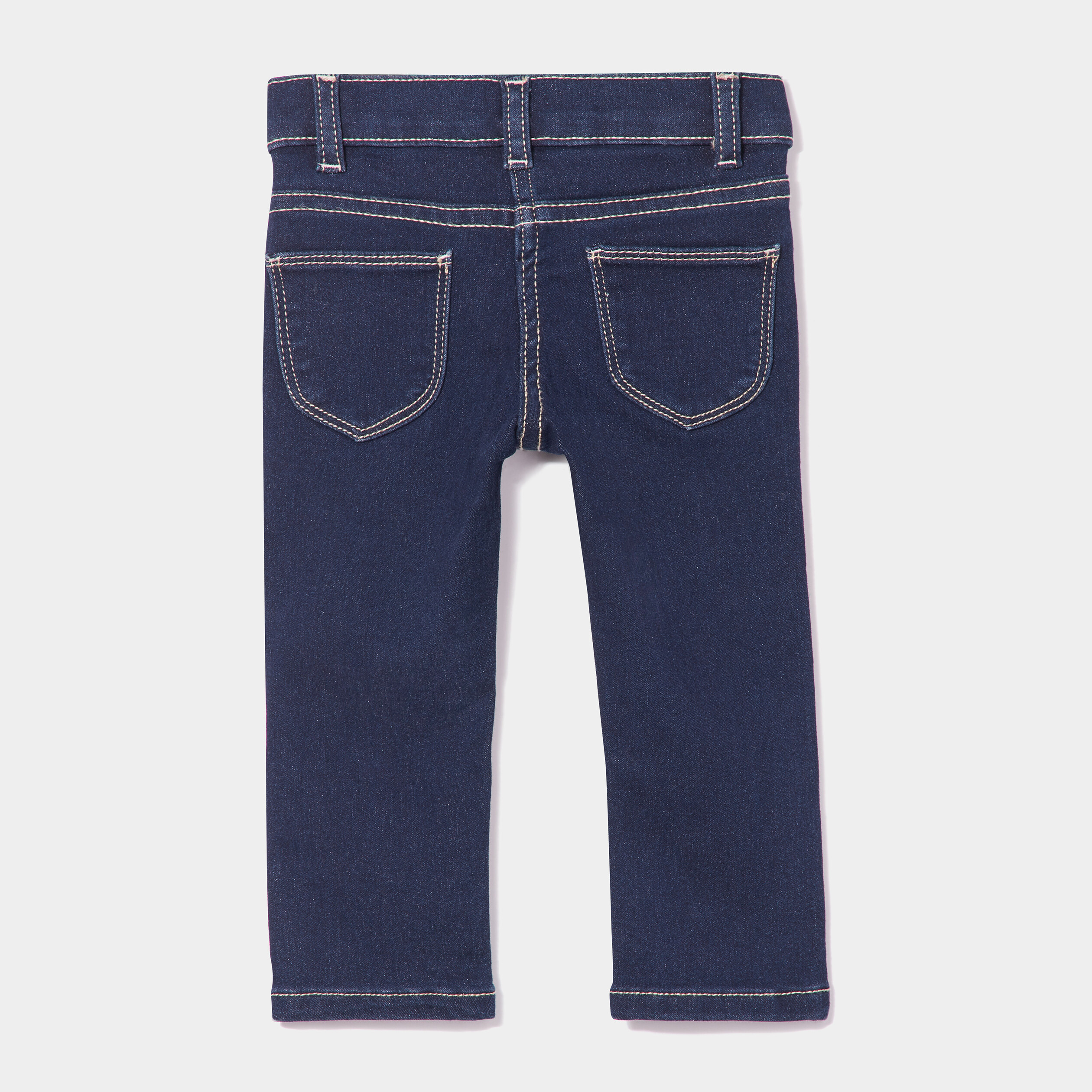 Jean slim ajusté 4 poches denim brut bébé fille | La Halle