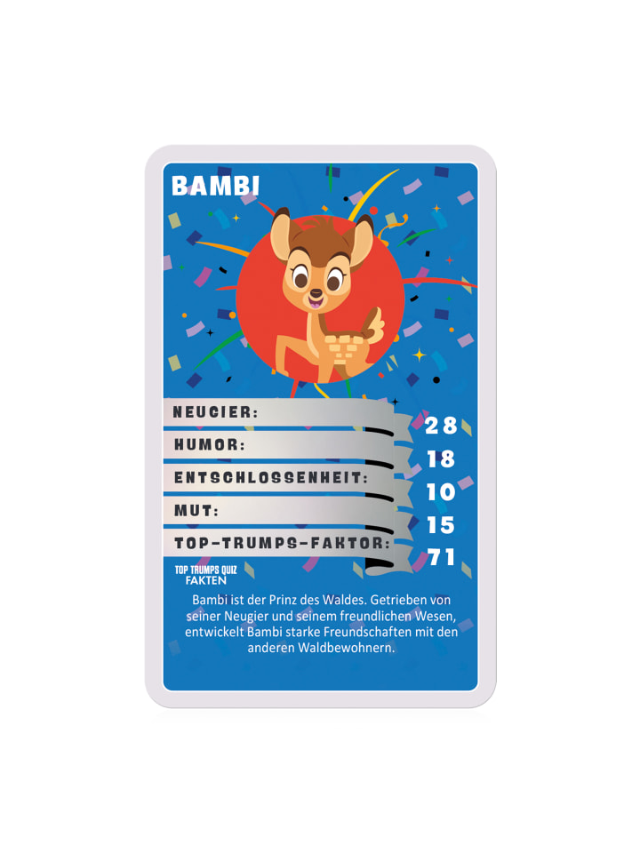 Winning Moves Top Trumps - Disney 100 Kartenspiel Quartett Spiel in bunt günstig kaufen onesize