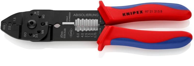 Knipex Kabel-Crimper 97 21 215 B Spezialstahl Schwarz