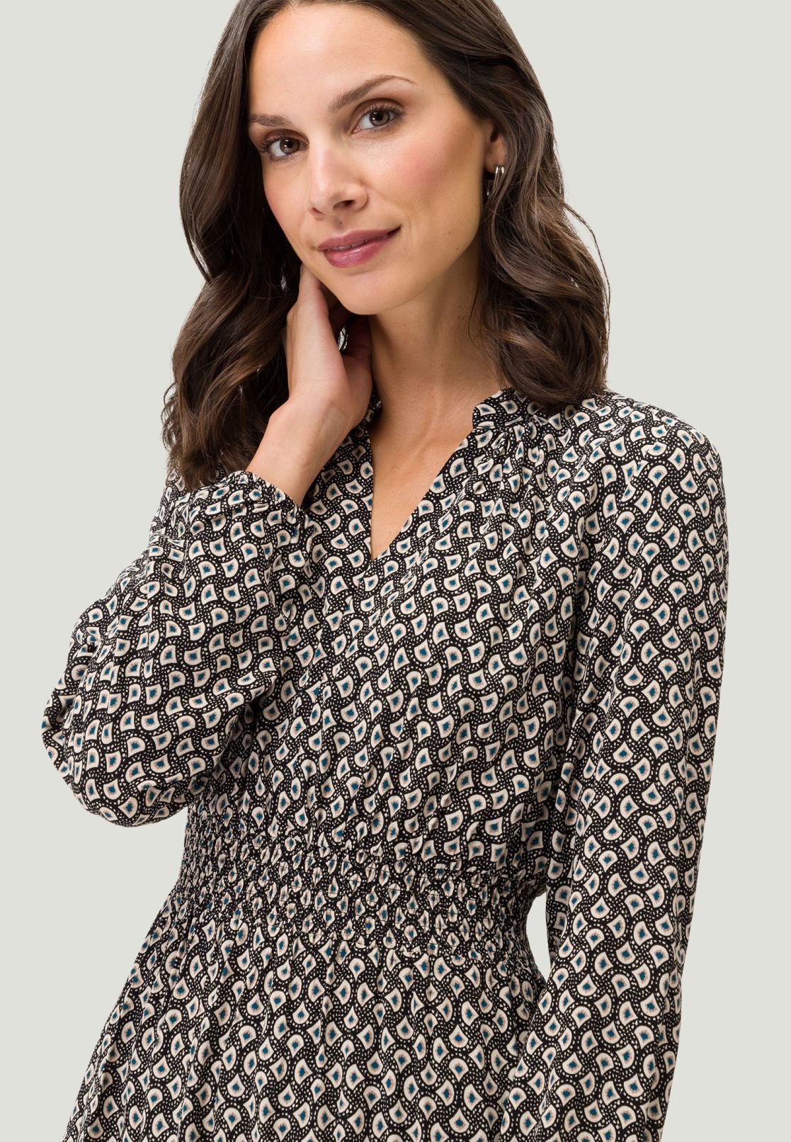 Minikleid mit grafischem Print