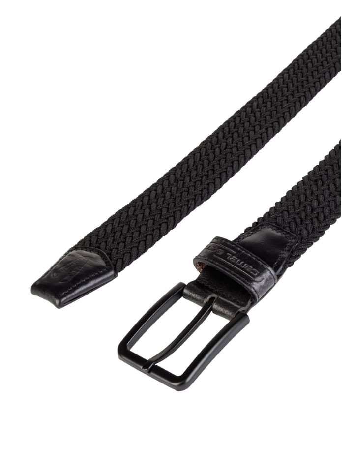 Camel Active Elastischer Flechtgürtel in Schwarz günstig kaufen