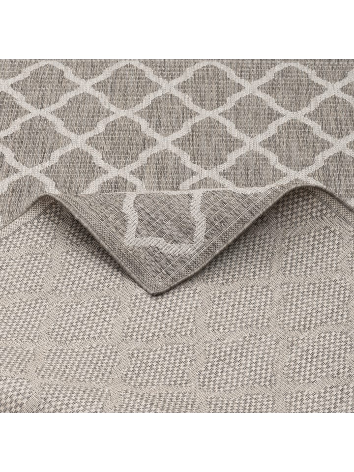 Pergamon In & Outdoor Teppich Flachgewebe Valencia Modern in Grijs günstig kaufen