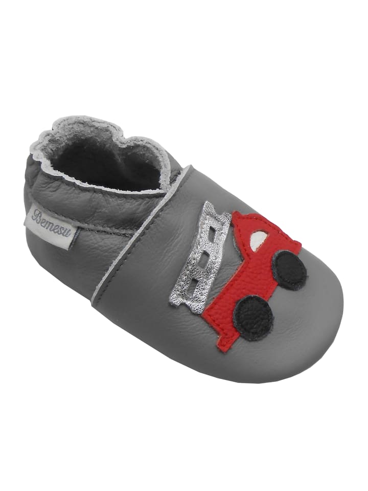Yalion Leder-Krabbelschuhe 