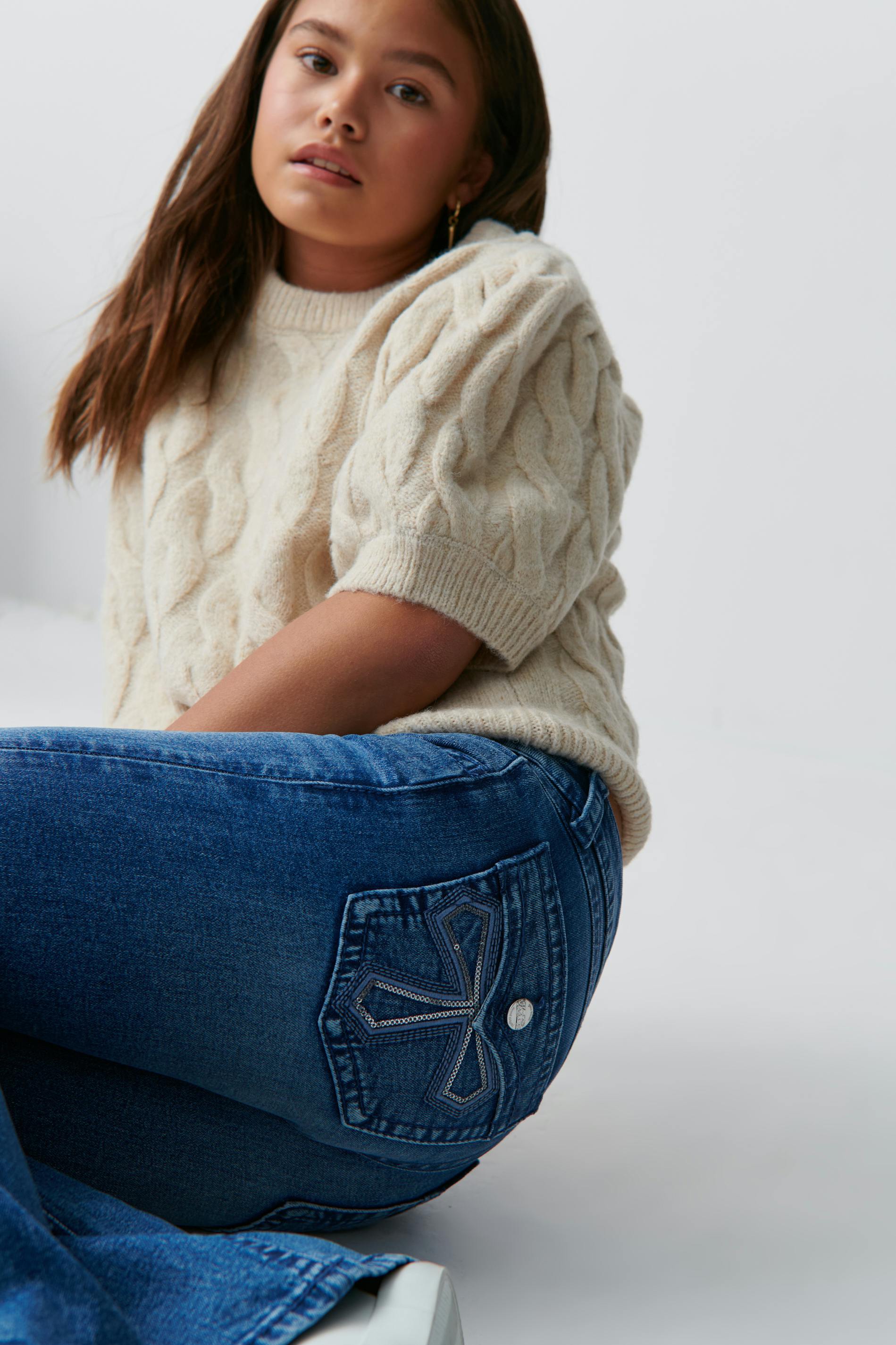Embroidery jeans