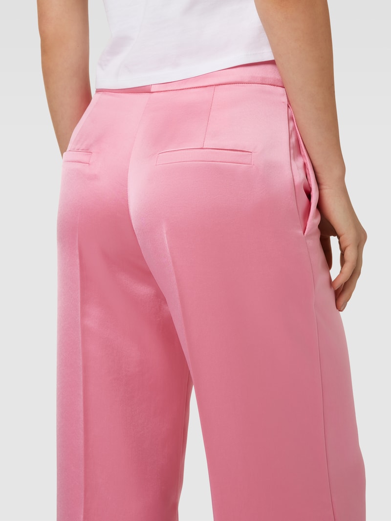 Hose mit Bundfalte Modell 'Himia' in pink