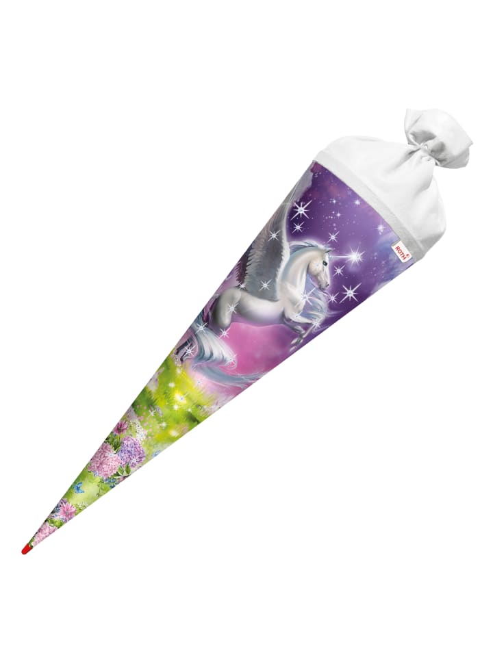 ROTH Schultüte groß Magic Pegasus 70 cm, Glitter in Lila günstig kaufen onesize