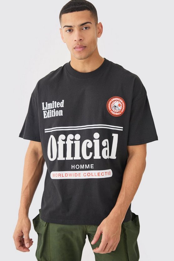 Official T-Shirt mit Official Moto-Print