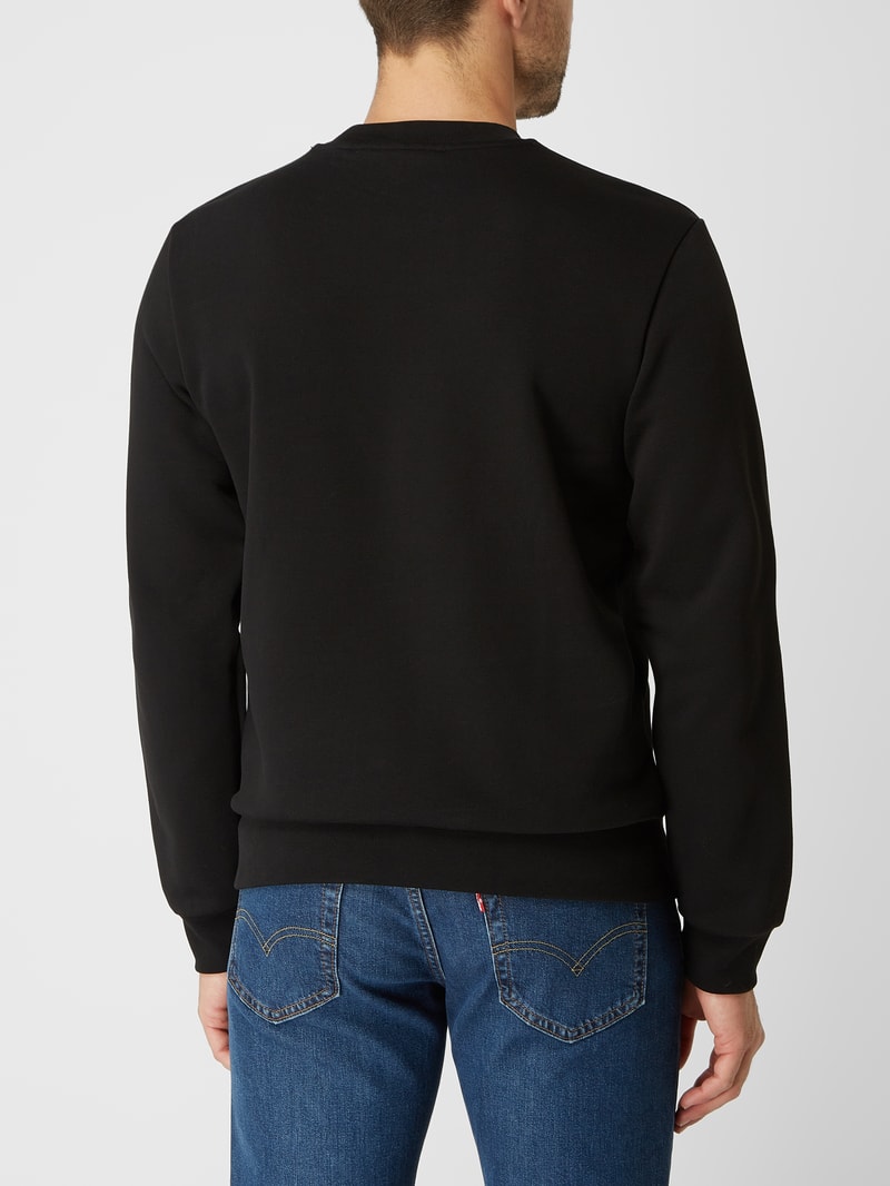 Sweatshirt mit Logo-Detail in schwarz