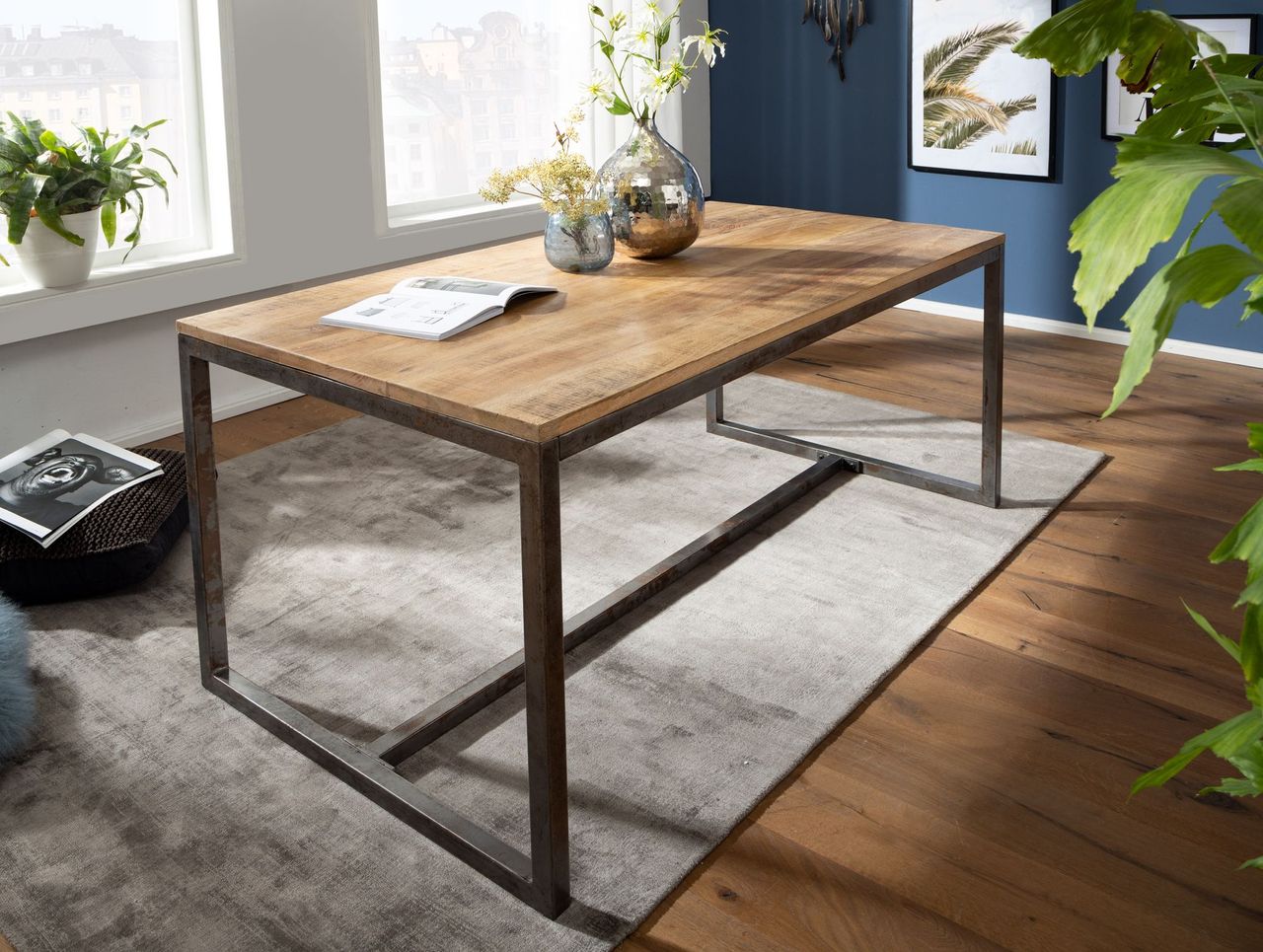 Wohnling Esszimmertisch 120 x 77 x 60 cm Mango
