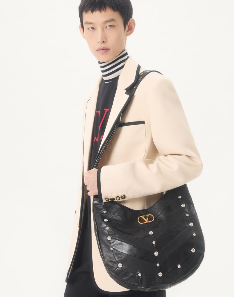 Jaqueta Valentino de gabardine de lã com abotoamento simples