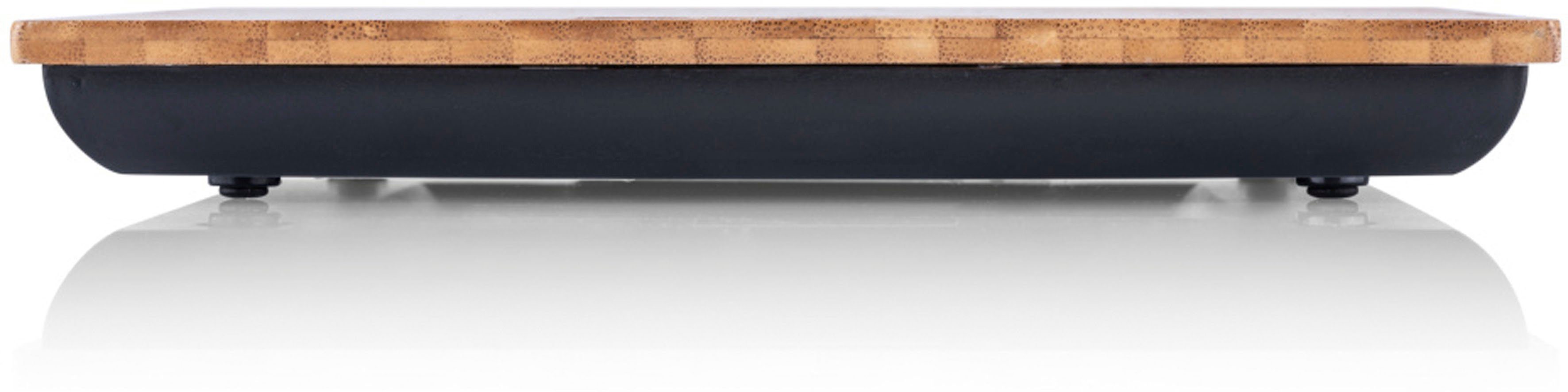 eta Küchenwaage Bambi, ETA977890000, (3-tlg), bis 5kg, Genauigkeit 1g, LCD-Display, TARE, Bambus Design