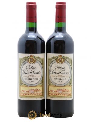 Château Rauzan-Gassies 2ème Grand Cru Classé  2009 - Lot de 2 Bouteilles