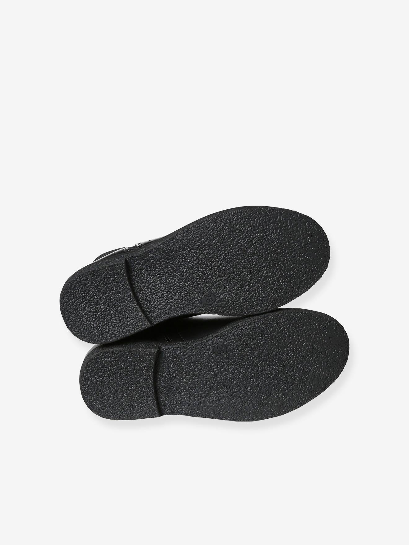 Vertbaudet Mädchen Boots mit Dehneinsatz - schwarz