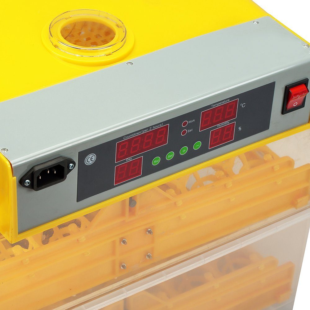 Mucola Hühnerstall Inkubator 96 Eier Brutapparat Brutkasten Brutmaschine Brutschrank, Automatisches Wendesystem + Temperatursteuerung