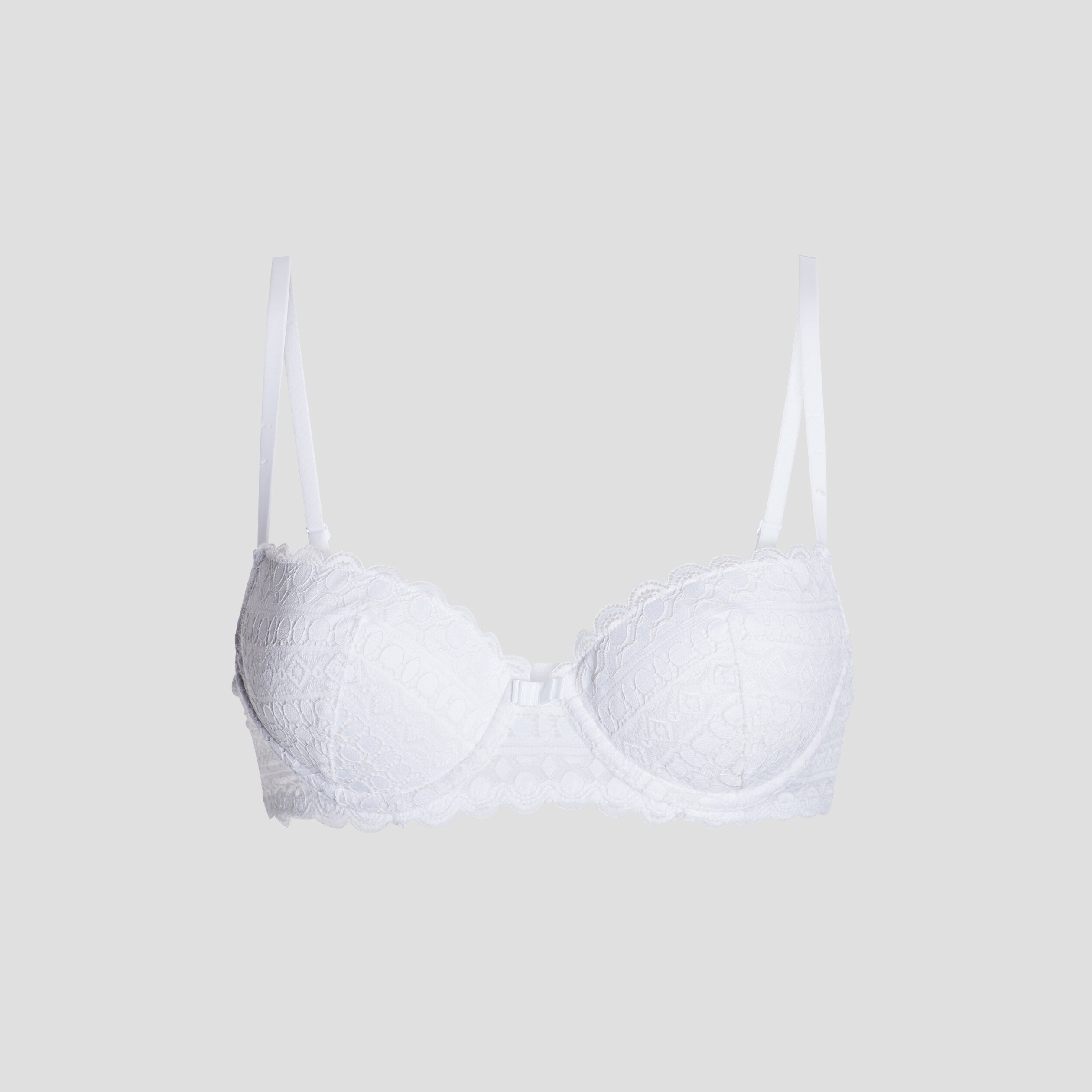 Soutien-gorge corbeille en dentelle blanc femme | La Halle