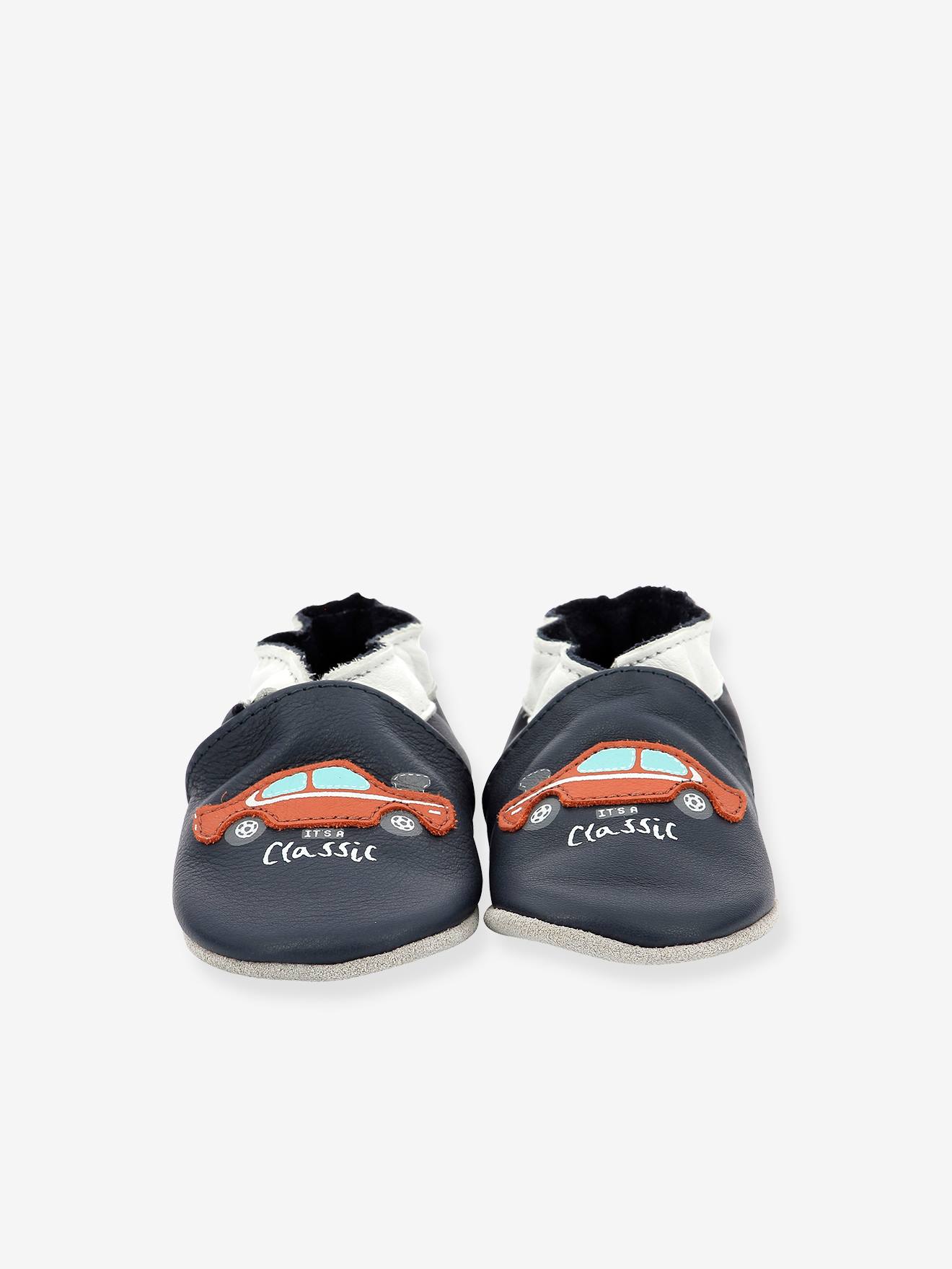 Robeez Baby Krabbelschuhe CLASSICAR ROBEEZ, pflanzlich gegerbt - marine