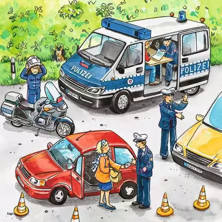 Kinderpuzzle ab 5 Jahren - Polizeieinsatz - 49 Teile