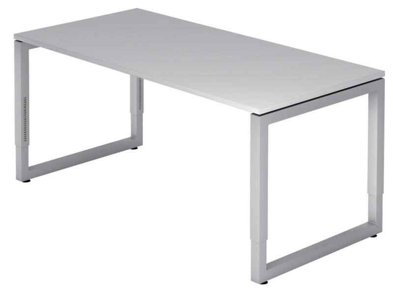 Hammerbacher Schreibtisch R-Serie VRS16/5 Lichtgrau 1.600 x 800 x 650-850 mm