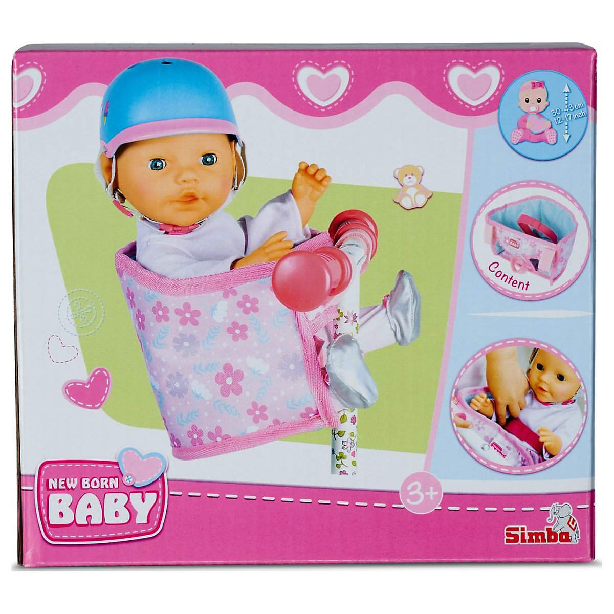 New Born Baby Fahrradsitz mit Gurt