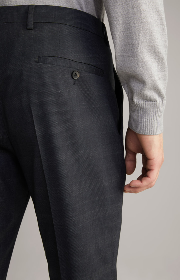 Anzughose Gun in Dunkelblau kariert