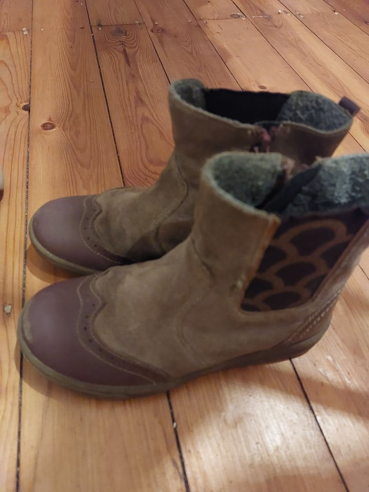 lamino Leder-Chelsea-Boots in Altrosa günstig kaufen 30