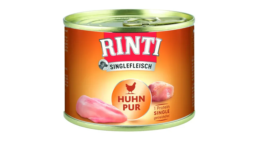 RINTI Hundenassfutter Singlefleisch Huhn Pur 185 g