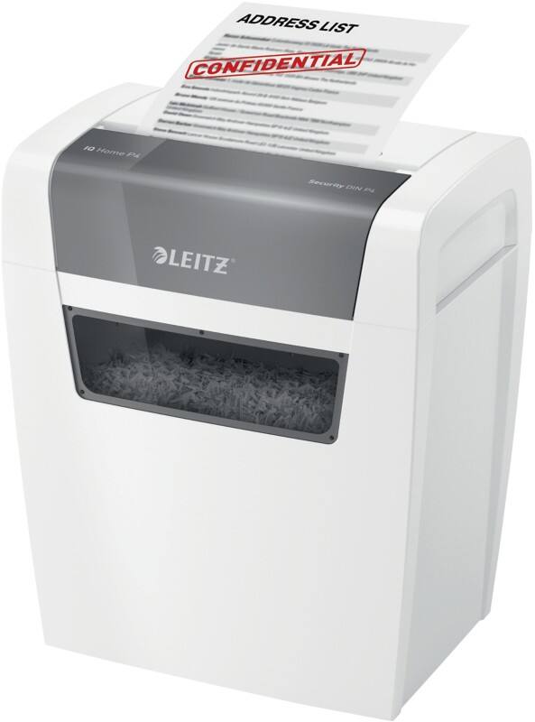 Leitz IQ Home Aktenvernichter 8034 7 Blatt Partikelschnitt Sicherheitsstufe P-4 15 L