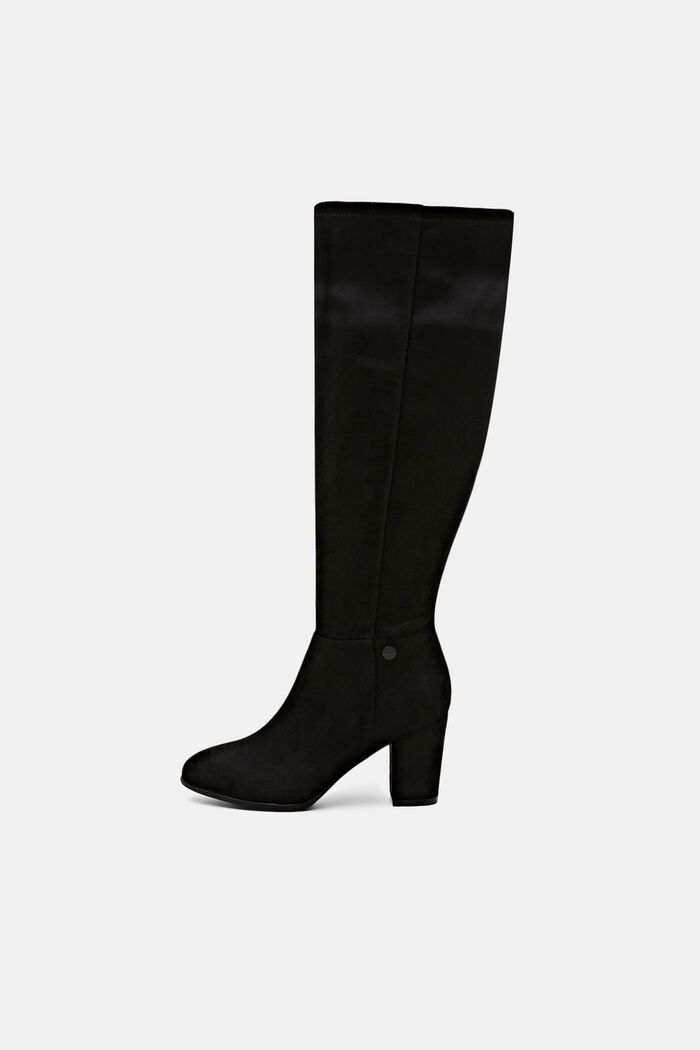 Kniehohe Boots in Wildlederoptik