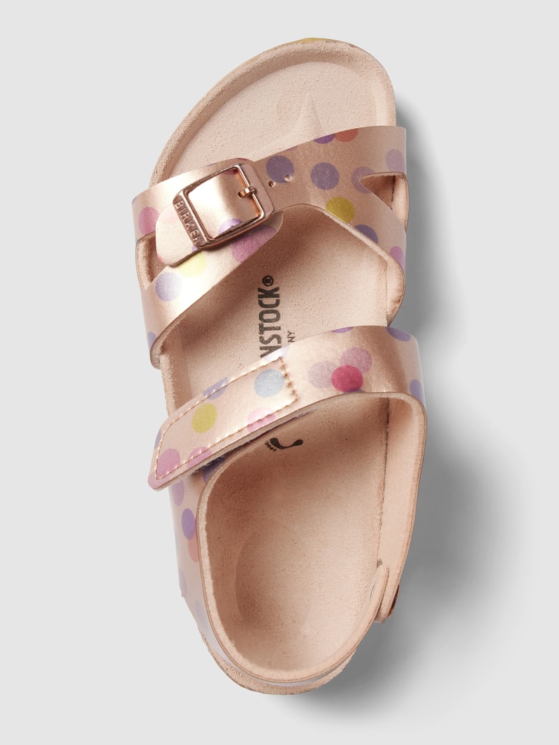 Sandalen mit Polka Dots Modell 'COLORADO' in kupfer