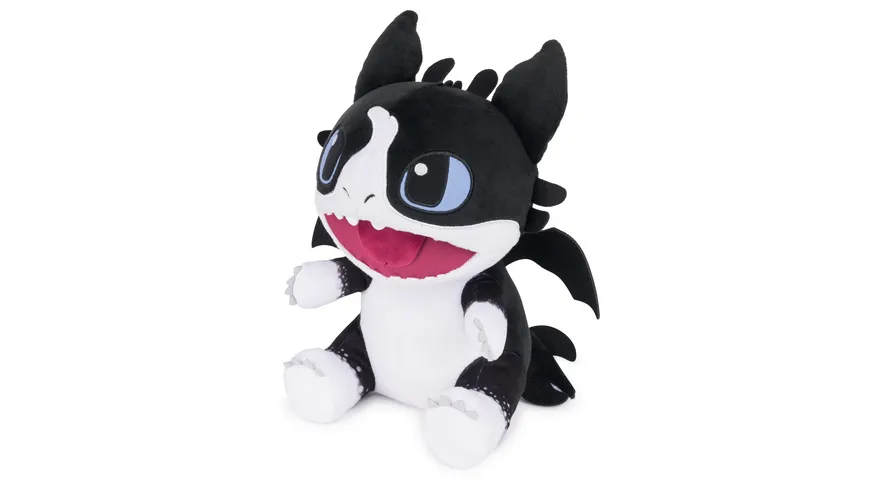 Spin Master DreamWorks Dragons Donner-Plüschtier mit Plasmastrahl-Funktion, 27,9cm großes Stofftier, Die 9 Welten