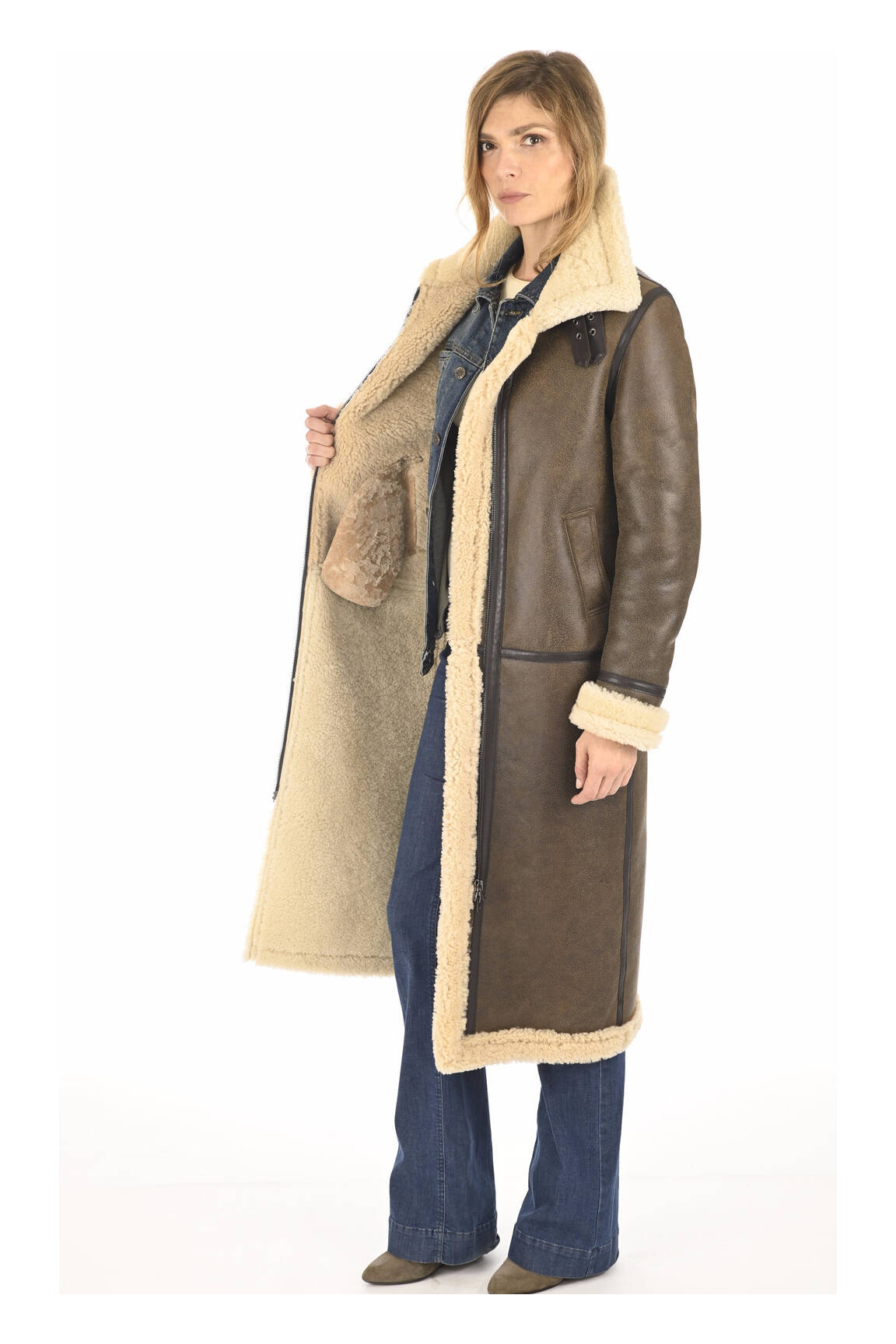 La Canadienne Manteaux Longs Femme couleur marron