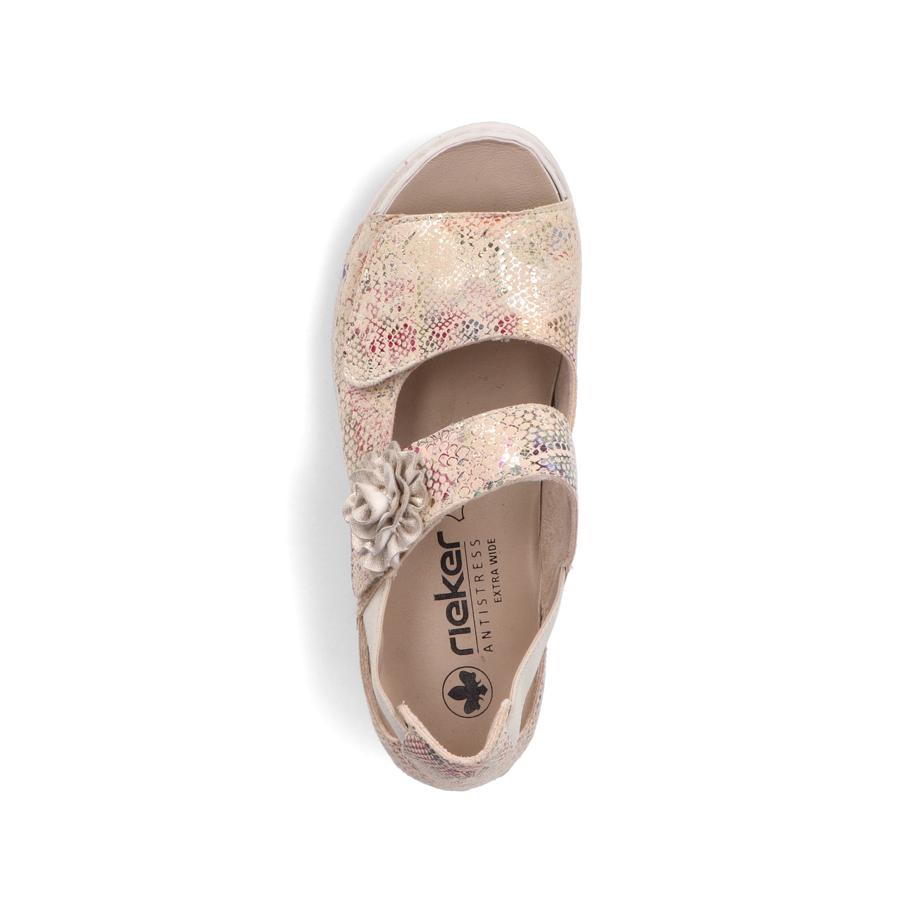 Rieker Damen Riemchensandalen multi-creme